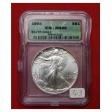 1886 Silver Eagle 1oz ICG MS69 - First Year