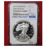 2017 W Silver Eagle 1oz NGC PF70 Ultra Cameo
