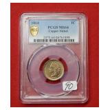 1864 Copper/Nickel Indian Head PCGS MS64