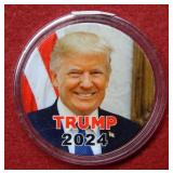 1oz .999 Silver Colorized Trump 2024 Silver Round
