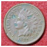 1881 Indian Head Cent - light corrosion