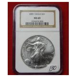 2001 Silver Eagle 1oz NGC MS69