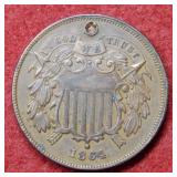 1864 Two Cent Piece - Small Motto