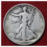 1920 D Walking Liberty Silver Half Dollar