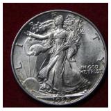 1938 Walking Liberty Silver Half Dollar
