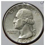 1943 Washington Silver Quarter