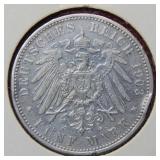 1903 German 5 Mark Coin