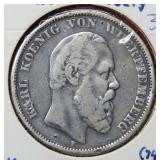 1875 German 5 Mark Coin
