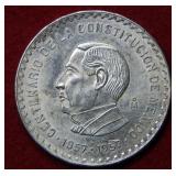 1857/1857 Mexico 10 Peso Constitution Coin