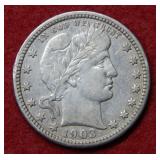 1903 Barber Silver Quarter