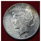 1922 S Peace Silver Dollar Coin