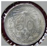 1944 Mexico 50 Centavos