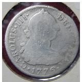 1776 Mexico (New Spain) 2R Coin