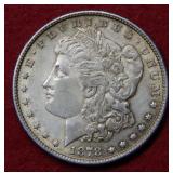 1878 REV of 1879 Morgan Silver Dollar Coin