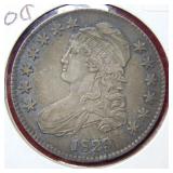 1829 Bust Silver Half