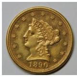 1890 $2.50 Liberty Gold Coin