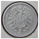1875 Germany 1 Mark Coin
