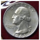 1963 Washington Silver Quarter