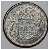 1938 Canada Silver Half Dollar