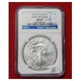 2014 Silver Eagle NGC MS69 - Early Releases