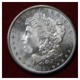 1880 S Morgan Silver Dollar Coin