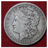 1896 S Morgan Silver Dollar Coin - scratches