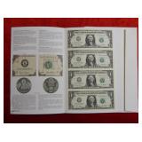 2001 Partial Uncut Sheet of $1 Fed Res Notes