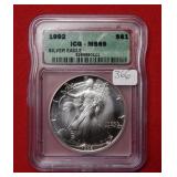 1992 Silver Eagle ICG MS69