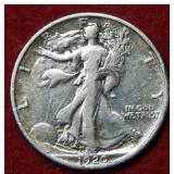 1920 Walking Liberty Silver Half Dollar Coin