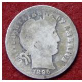 1896 Barber Silver Dime