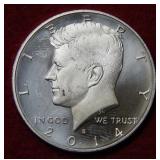 2014 S Matte Proof Silver Kennedy Half Dollar
