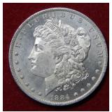 1884 O Morgan Silver Dollar Coin