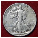 1927 S Walking Liberty Silver Half Dollar