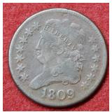 1809 Half Cent - early date
