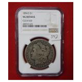 1894 S Morgan Silver Dollar NGC VF Details Cleaned