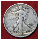 1918 Walking Liberty Silver Half Dollar Coin