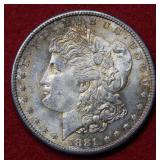 1881 S Morgan Silver Dollar Coin - Nicely Toned