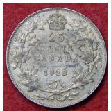 1928 Canada Silver Quarter