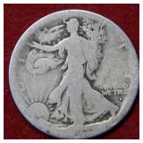 1917 S OBV Walking Liberty Silver Half