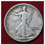1917 Walking Liberty Silver Half Dollar Coin