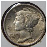 1917 Mercury Silver Dime