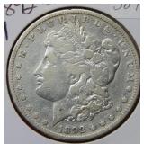 1892 S Morgan Silver Dollar