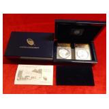 2013 W Silver Eagle Two Coin Set ANACS Proof 70