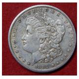 1884 S Morgan Silver Dollar Coin
