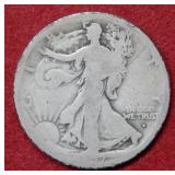 1917 S OBV Walking Liberty Silver Half