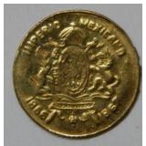1866 Maximilian 8KT Gold Token
