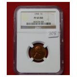 1950 Lincoln Cent NGC PF65 Red