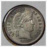 1911 Barber Silver Dime