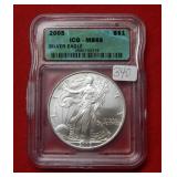 2005 Silver Eagle 1oz ICG MS69
