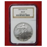 2004 Silver Eagle NGC MS69